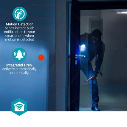 Smartlife Smartkamera 5V 3MP Full HD 1296p Wi-Fi Tuya