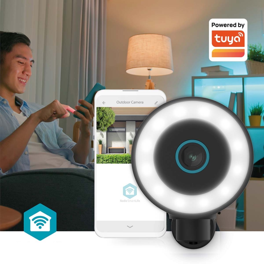 Smart udendørskamera SmartLife 5V 4K 8MP 3840x2160p IP65 Wi-Fi Tuya