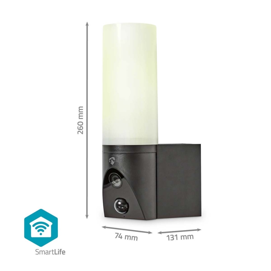 Smart udendørskamera SmartLife Full HD 1080p med LED-lys Wi-Fi Tuya IP65
