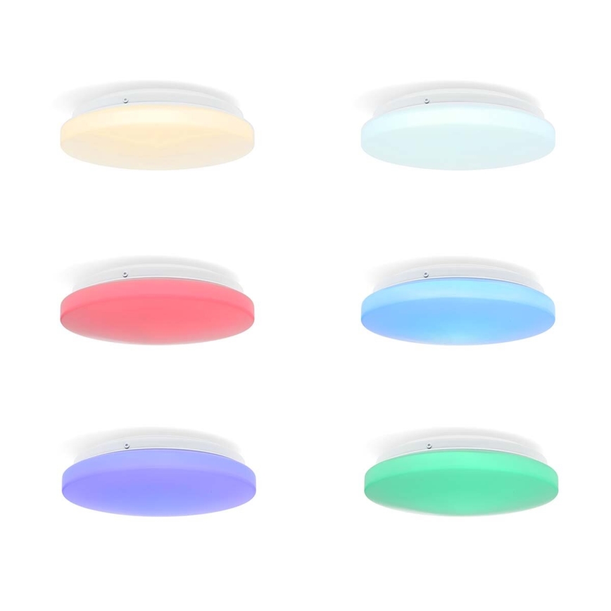 LED m. RGBW-farver Loftlampe til badeværelse dæmpbar SmartLife LED/18W/230V 2700-6500K IP44 Wi-Fi Tuya