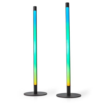 2x LED bordlampe m. RGBIC-farver dæmpbar SmartLife LED/36W/230V 55 cm 2700-6500K Wi-Fi Tuya + fjernbetjening