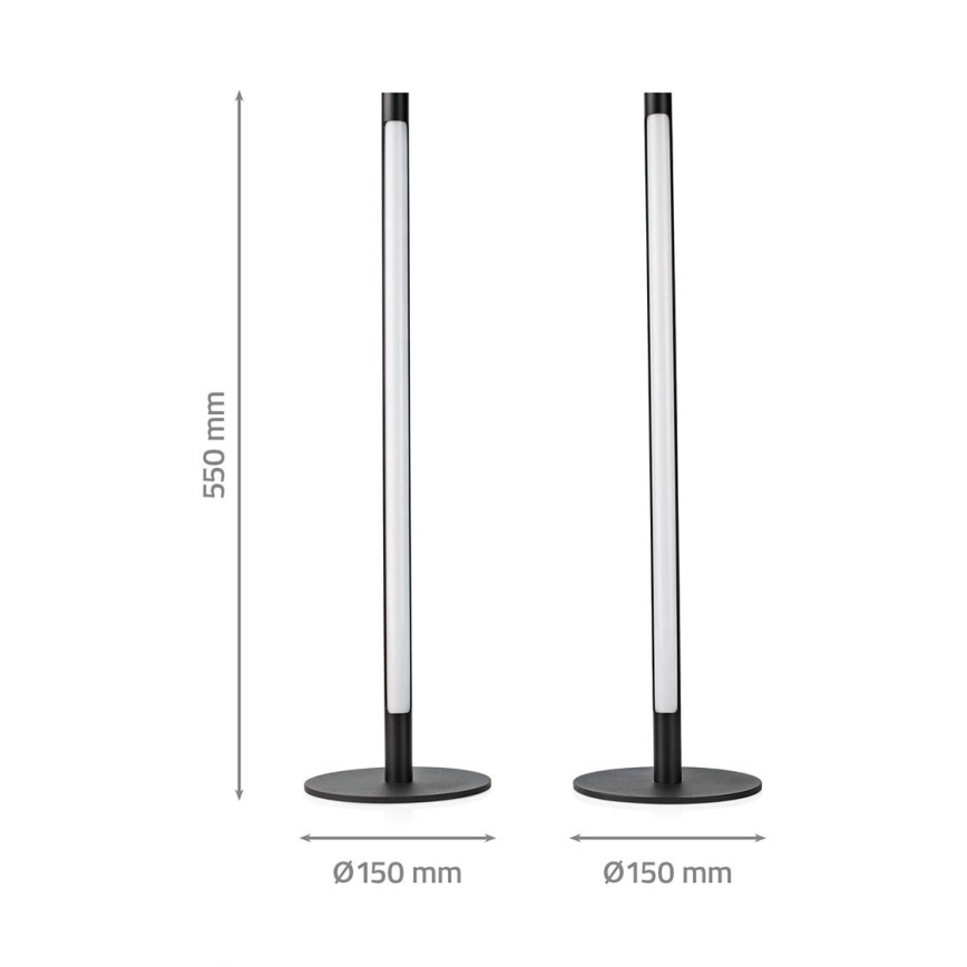 2x LED bordlampe m. RGBIC-farver dæmpbar SmartLife LED/36W/230V 55 cm 2700-6500K Wi-Fi Tuya + fjernbetjening