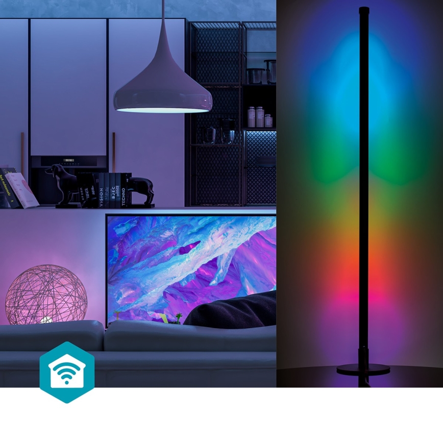 LED gulvlampe RGBIC dæmpbar Smartlife LED/10W/230V 100,5 cm 2700-6500K Wi-Fi Tuya + fjernbetjening