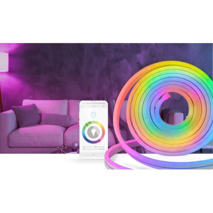 Udendørs LED lysbånd dæmpbart RGB-farver SmartLife 6 m LED/32W/230V Wi-Fi IP65 + fjernbetjening