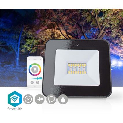 LED RGBW Dæmpbar projektør SmartLife LED/20W/230V Wi-Fi IP65 2700-6500K