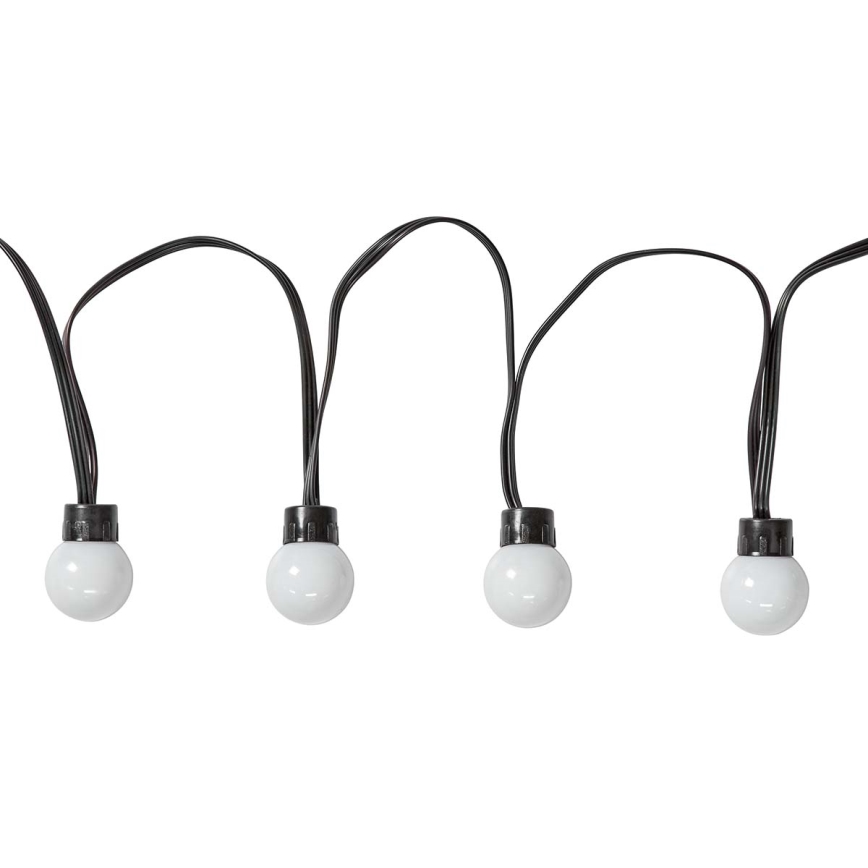 LED lyskæde RGB-farver 48xLED 13,8 m IP65 Wi-Fi Tuya