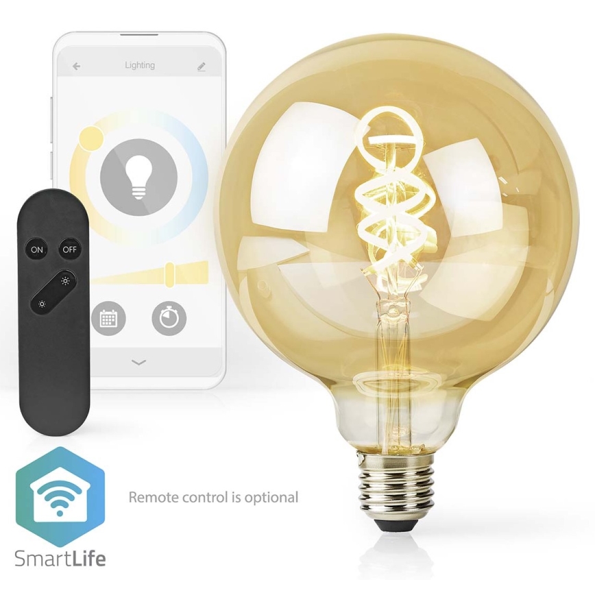 LED-pære dæmpbar E27/4,9W/230V Wi-Fi 1800-6500K
