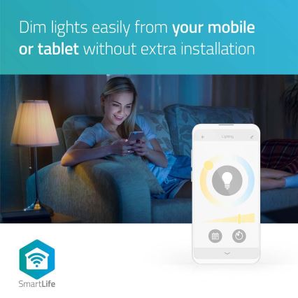 LED-pære dæmpbar E27/9W/230V Wi-Fi 2700-6500K