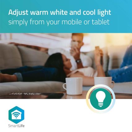 LED-pære dæmpbar E27/9W/230V Wi-Fi 2700-6500K