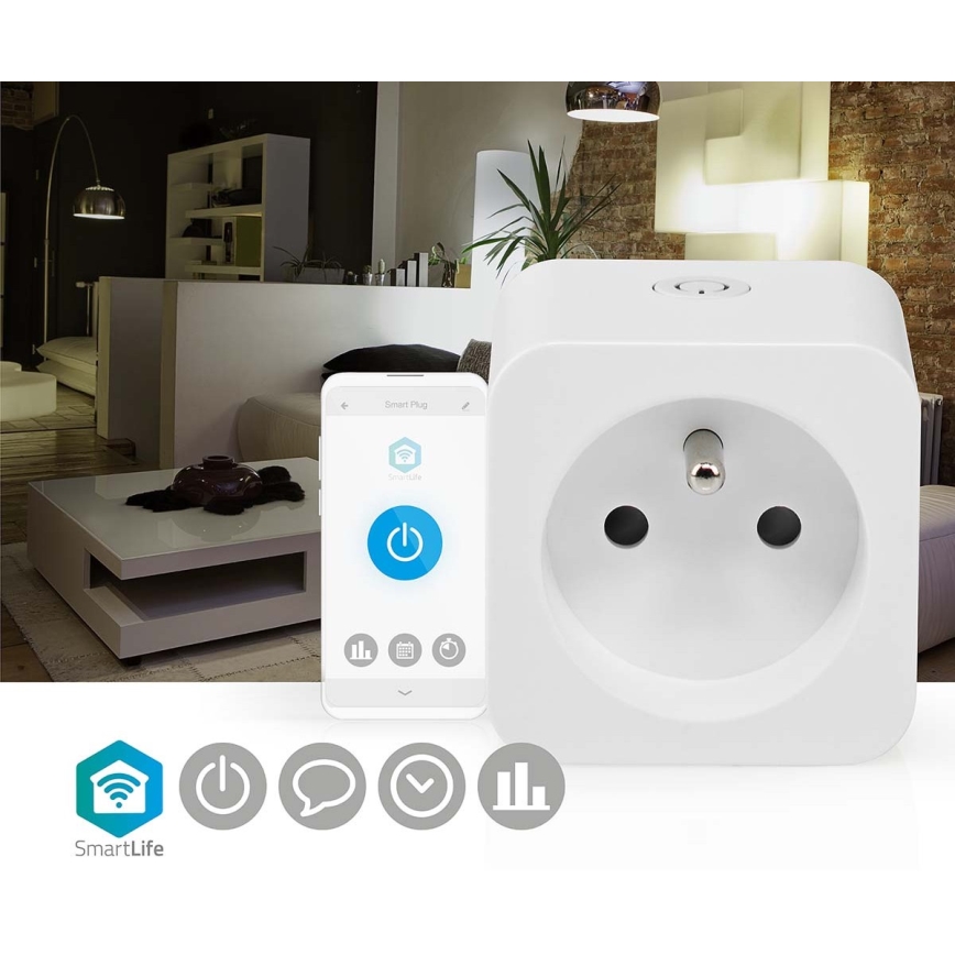 Smart socket 3680W/230V/ Type E/16A Wi-Fi