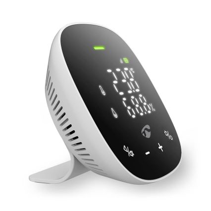 Smart luftkvalitetsmåler med LED-lys display SmartLife Wi-Fi