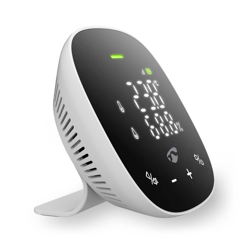 Smart luftkvalitetsmåler med LED-lys display SmartLife Wi-Fi