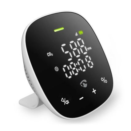 Smart luftkvalitetsmåler med LED-lys display SmartLife Wi-Fi