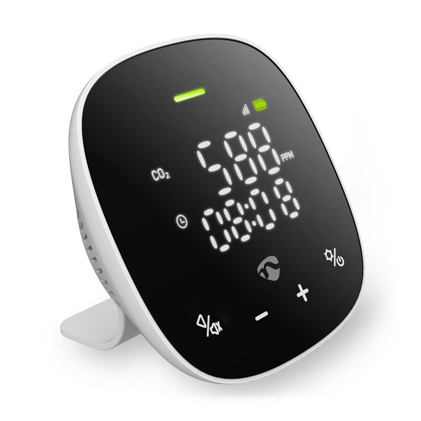 Smart luftkvalitetsmåler med LED-lys display SmartLife Wi-Fi