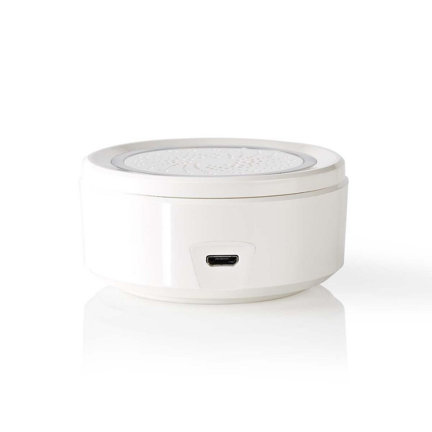 Nedis WIFISI10CWT − Wi-Fi Sirenealarm / ringetone / 5V 8dB