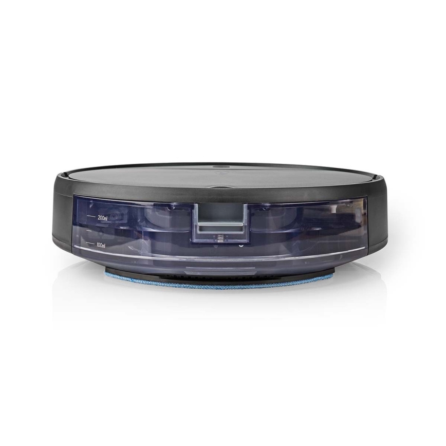 Smart robotstøvsuger med moppe 28W/2500 mAh Wi-Fi sort + fjernbetjening