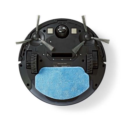 Smart robotstøvsuger med moppe 28W/2500 mAh Wi-Fi sort + fjernbetjening