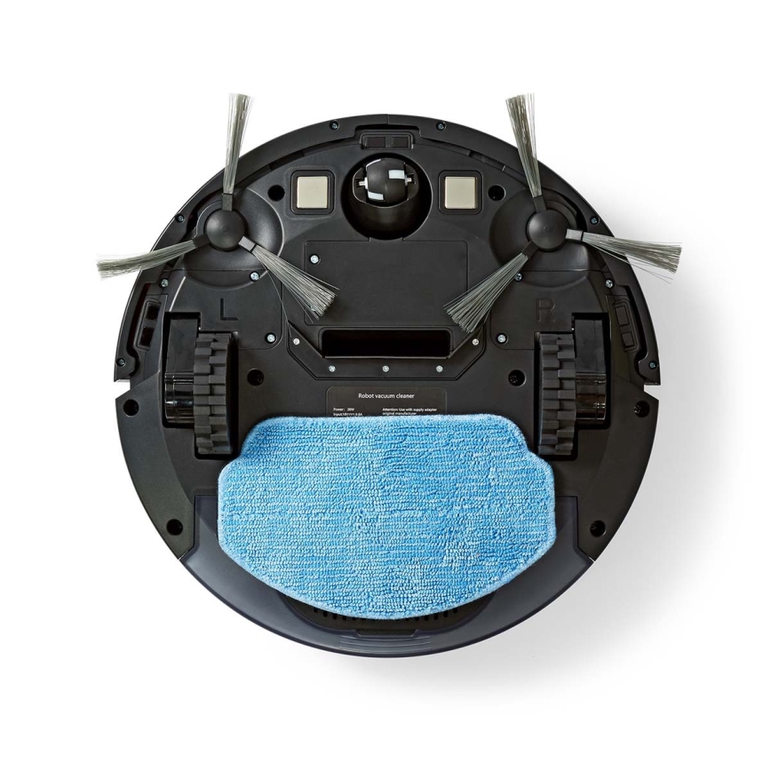 Smart robotstøvsuger med moppe 28W/2500 mAh Wi-Fi sort + fjernbetjening