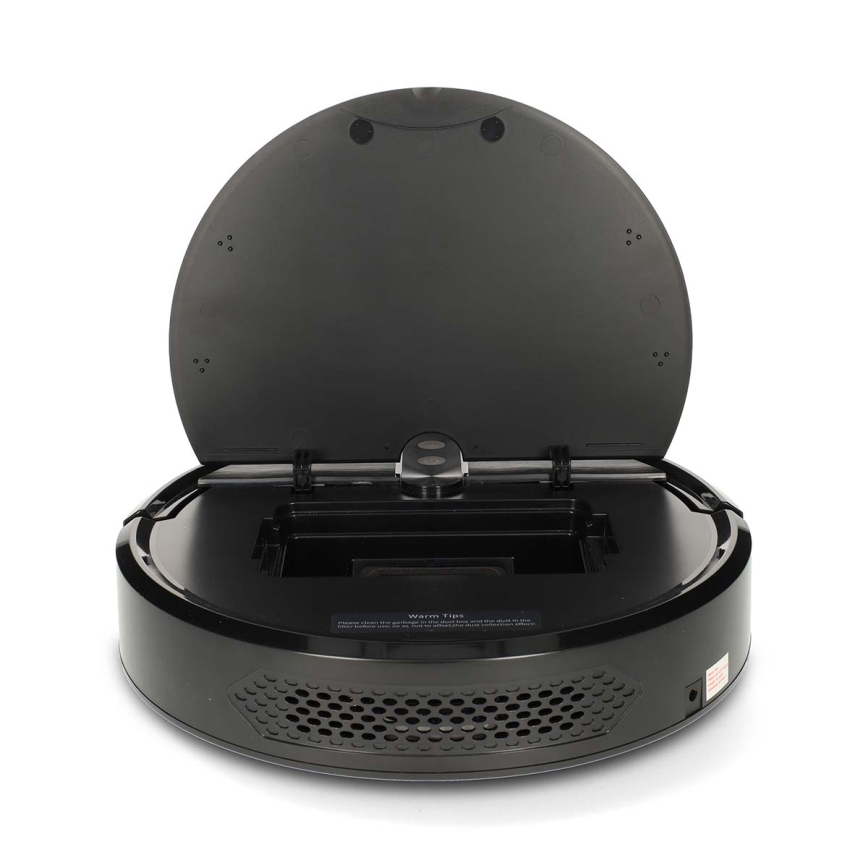 SmartLife intelligent robotstøvsuger med moppe 2600 mAh Wi‑Fi Tuya sort + fjernbetjening