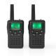 SÆT 2x Genopladelig walkie-talkie m. LED-lys 1300 mAh rækkevidde 10 km