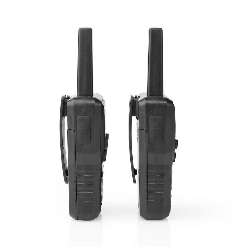 SÆT 2x Genopladelig walkie-talkie m. LED-lys 1300 mAh rækkevidde 10 km
