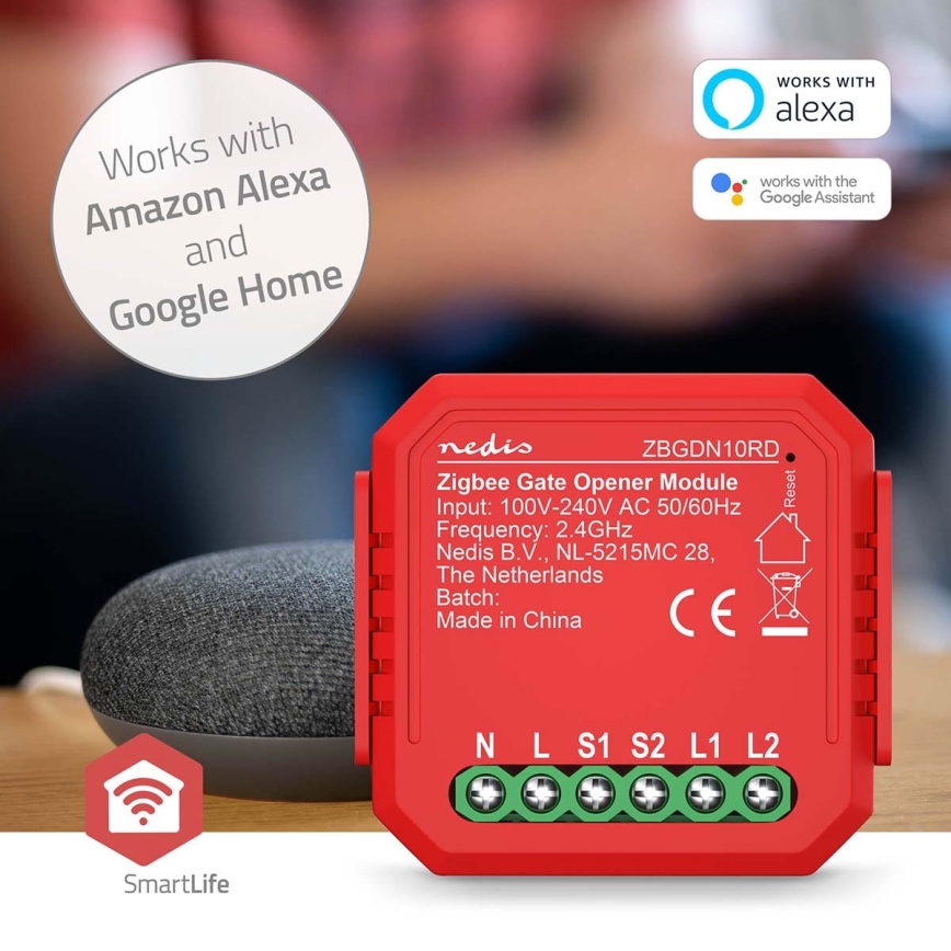 Dørkontakt til smart-garage SmartLife Zigbee Tuya