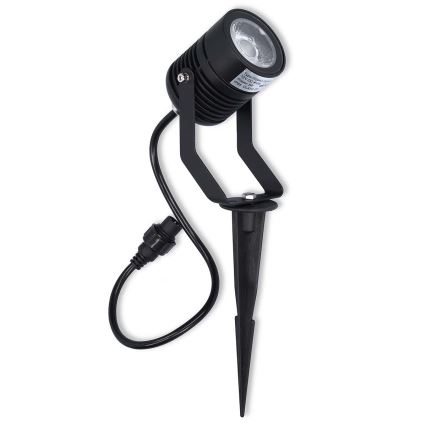 Sæt 3x LED RGBW dæmpbar udendørslampe SmartLife LED/3W/230V IP65 Wi‑Fi Tuya sort