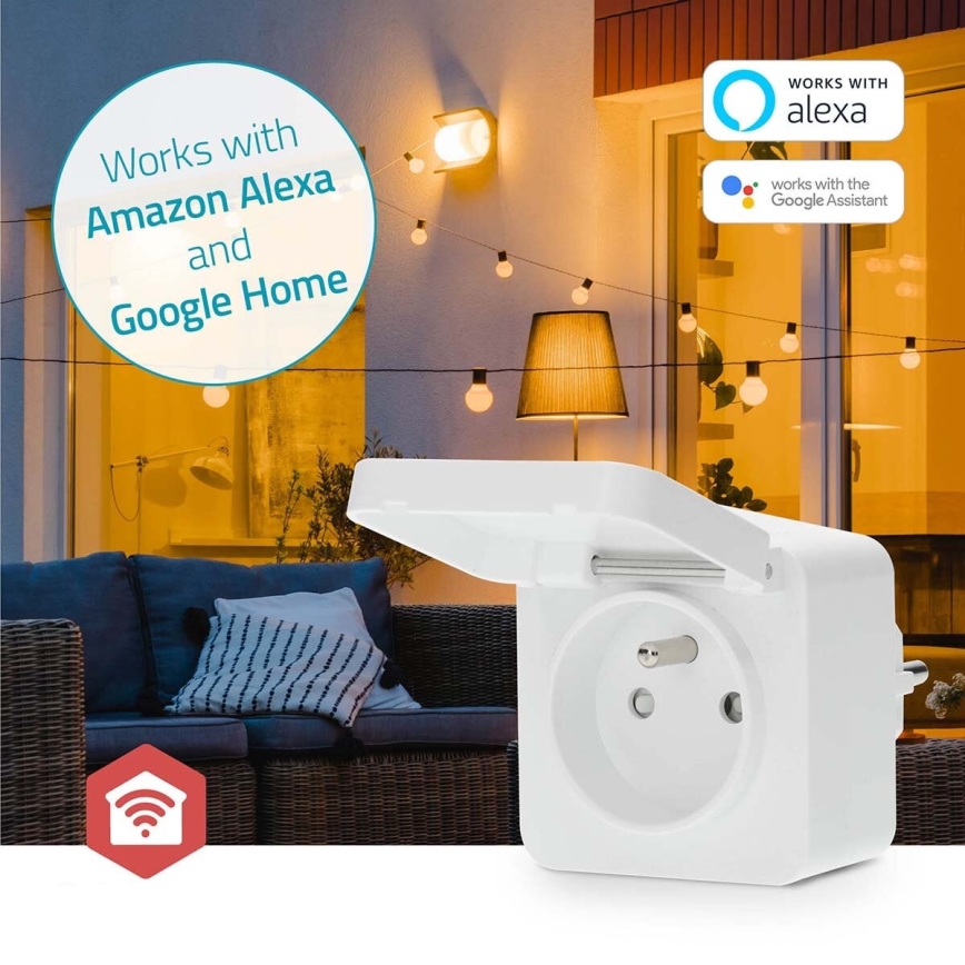 Smart-stik Smartlife 3680W/230V/ Type E/16A Wi-Fi Tuya IP44