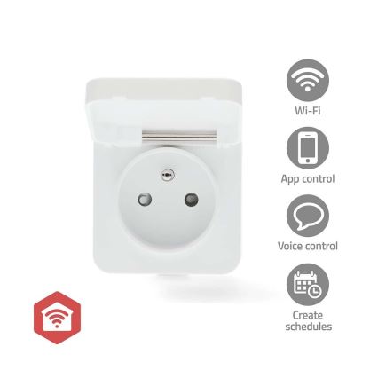 Smart-stik Smartlife 3680W/230V/ Type E/16A Wi-Fi Tuya IP44