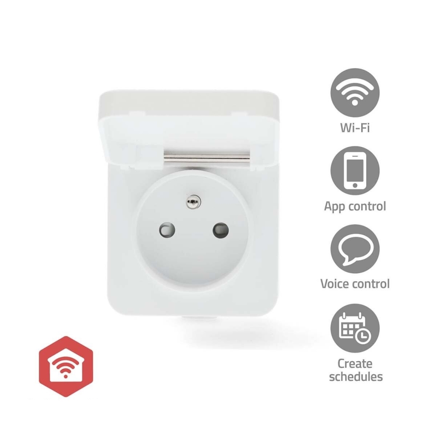 Smart-stik Smartlife 3680W/230V/ Type E/16A Wi-Fi Tuya IP44