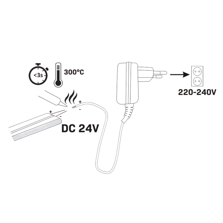 LED Neonbånd 5m LED/30W/24V grøn IP65