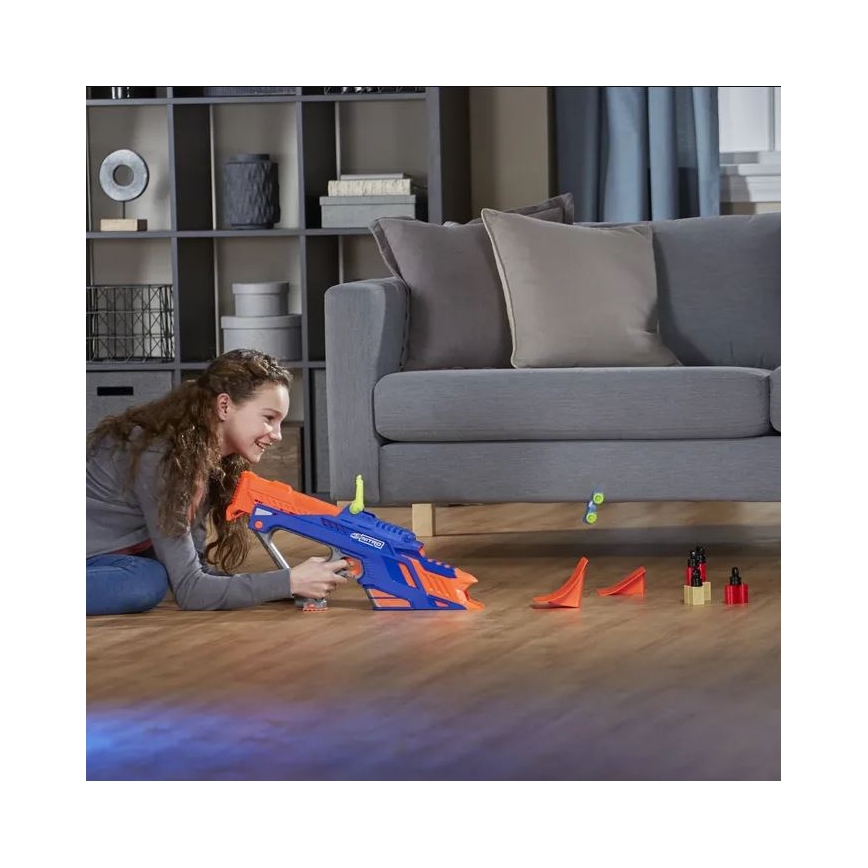 Nerf - Børnepistol Nitro MotoFury Rapid Rally + 9 biler