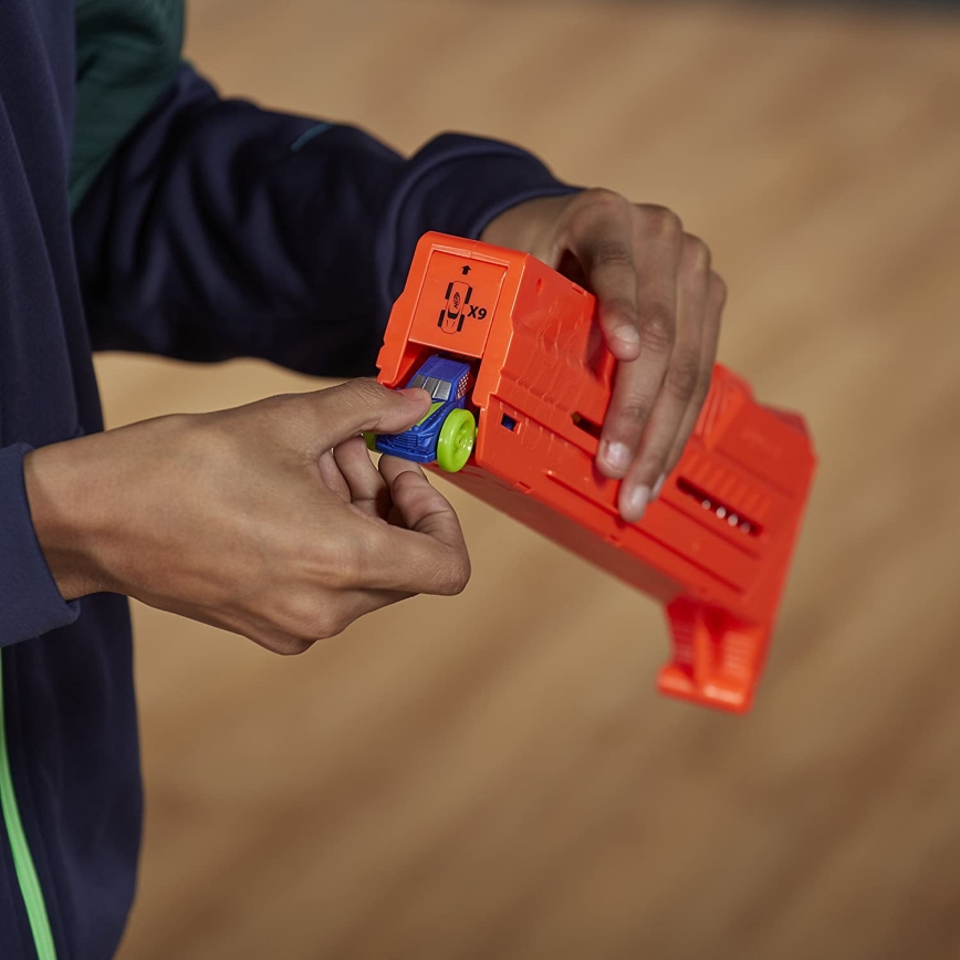 Nerf - Børnepistol Nitro MotoFury Rapid Rally + 9 biler