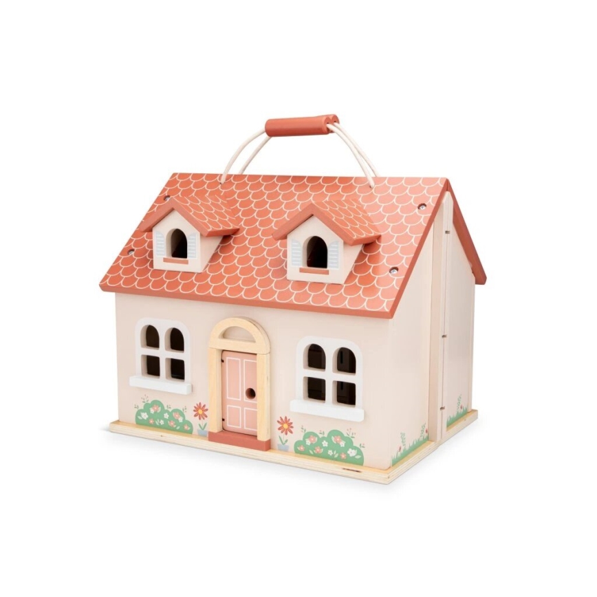 New Classic Toys - Dukkehus i træ rød