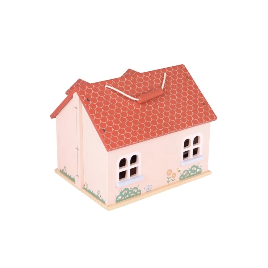 New Classic Toys - Dukkehus i træ rød
