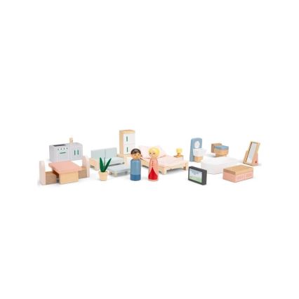 New Classic Toys - Dukkehus i træ rød