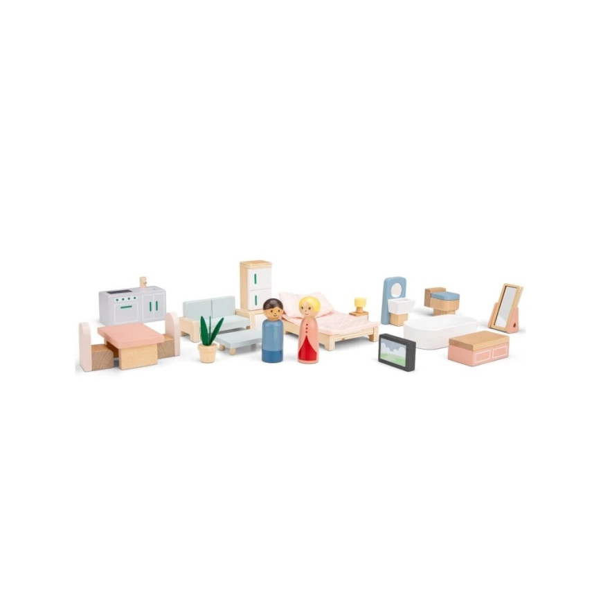 New Classic Toys - Dukkehus i træ rød