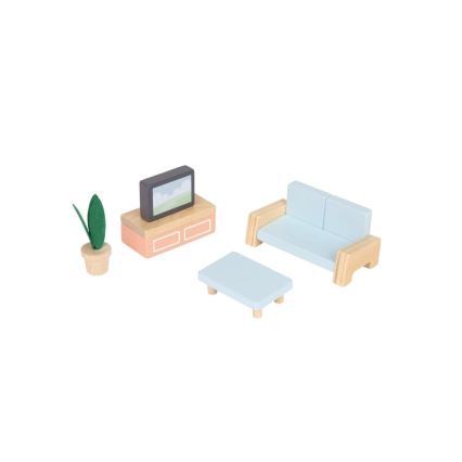 New Classic Toys - Trædukkehus i træ, rød