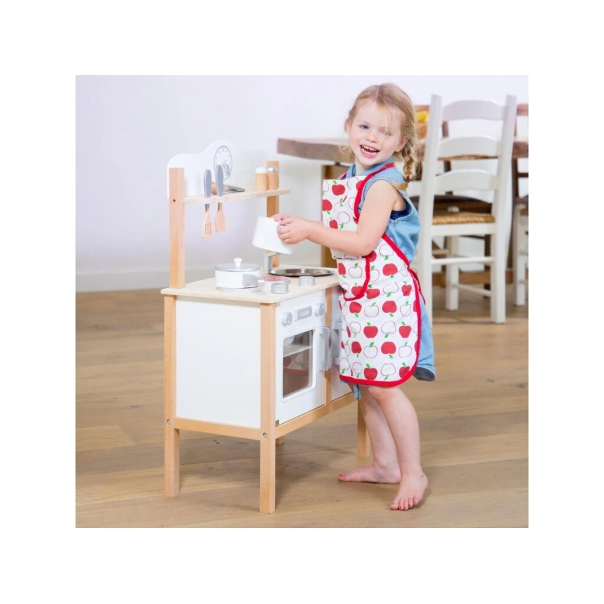 New Classic Toys - Trækøkken med tilbehør hvid/beige