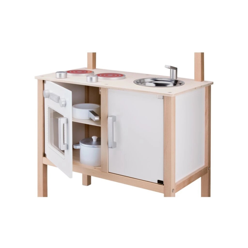 New Classic Toys - Trækøkken med tilbehør hvid/beige