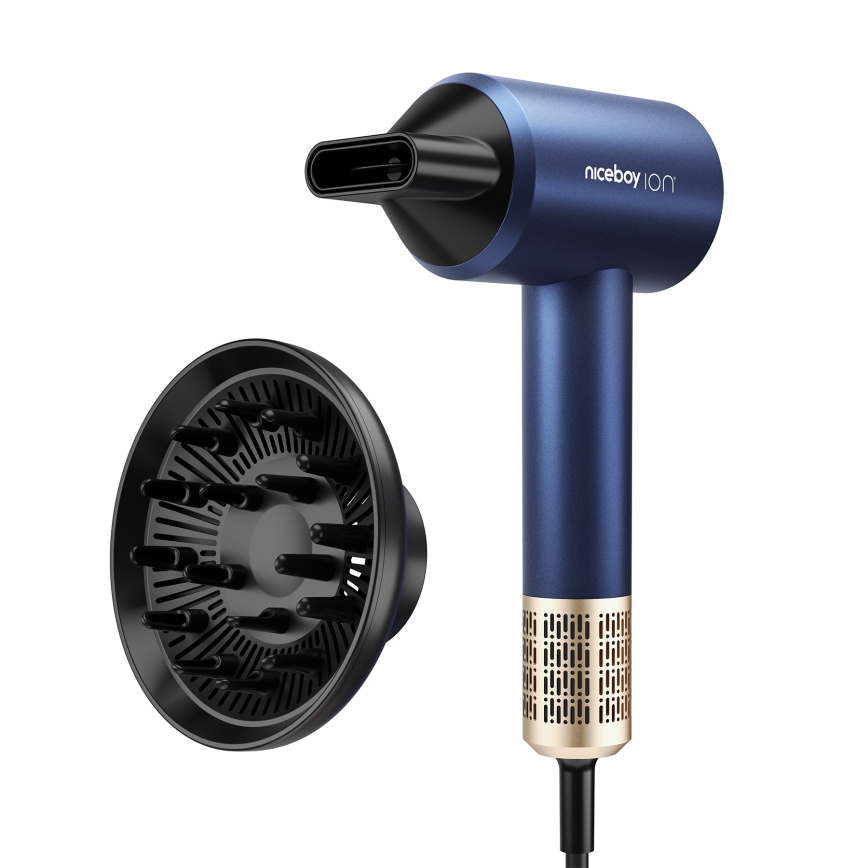 Niceboy AirSonic ELITE - Hårtørrer 2200W/230V blå