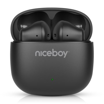 Niceboy Beans 4 POP - Trådløse høretelefoner 200 mAh + 2x 30 mAh IPX4 sort