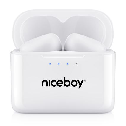 Niceboy HIVE Podsie 4 - Trådløs earphones IP54 hvid