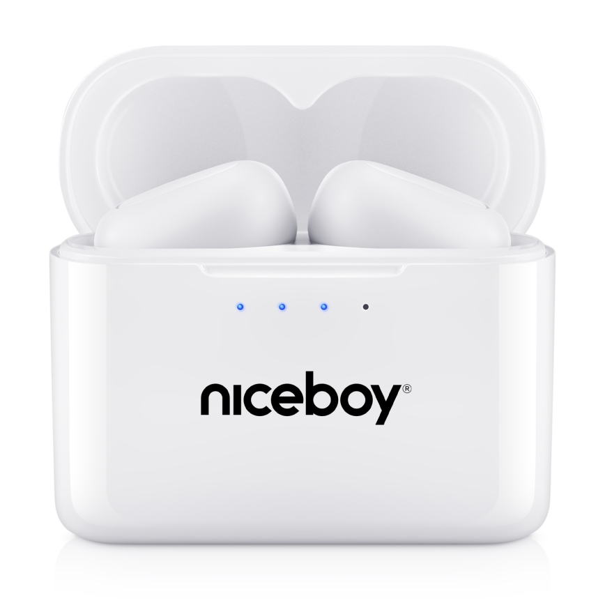Niceboy HIVE Podsie 4 - Trådløs earphones IP54 hvid