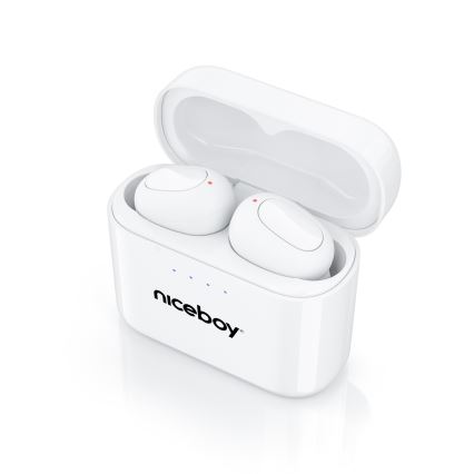 Niceboy HIVE Podsie 4 - Trådløs earphones IP54 hvid