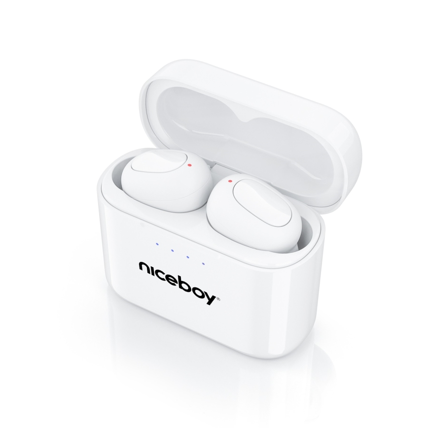 Niceboy HIVE Podsie 4 - Trådløs earphones IP54 hvid