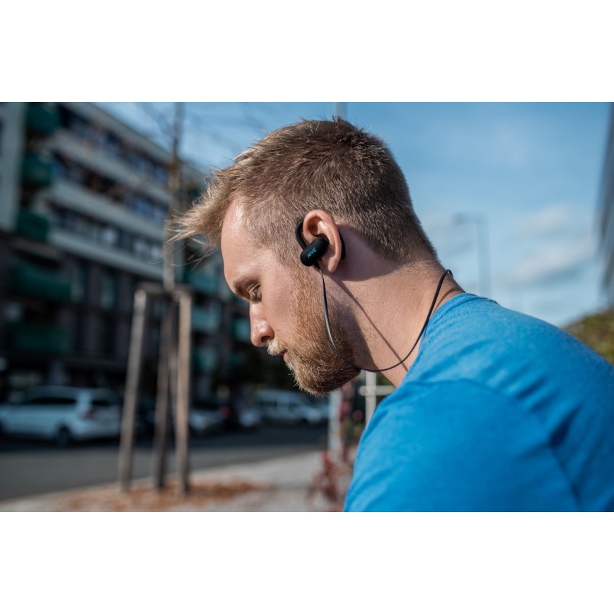 Niceboy HIVE sport 2 - Høretelefoner til sport med mikrofon IPX5 sort