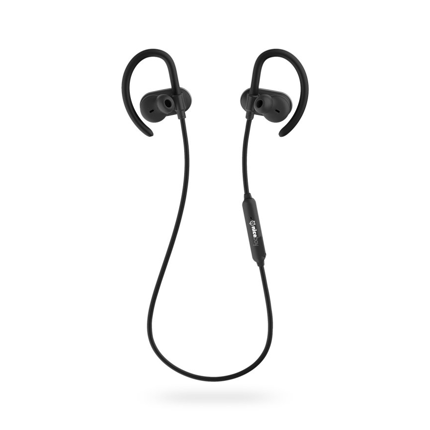 Niceboy HIVE sport 2 - Høretelefoner til sport med mikrofon IPX5 sort