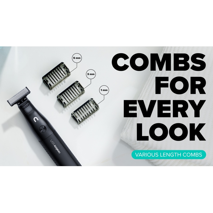 Niceboy ION AirBlade - Skægtrimmer 5W/5V sort