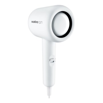 Niceboy ION AirSonic POP - Hårtørrer 1400W/230V hvid